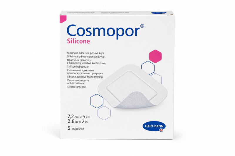 Cosmopor Silicone 7,2 x 5 cm 5 ks