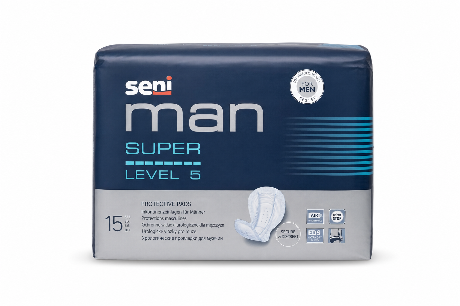 Seni Man Super Level 5 inkontinenční vložky 15ks