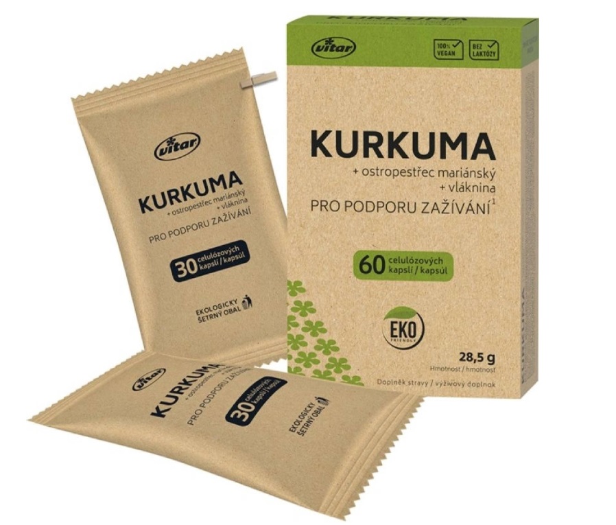 Vitar Kurkuma+ostropestřec EKO cps.60