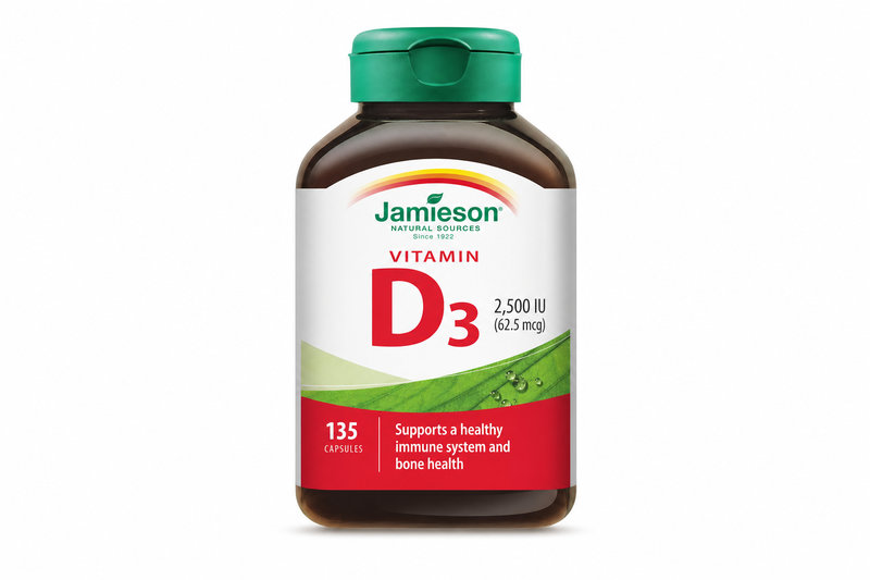 JAMIESON Vitamín D3 2500 IU cps.135