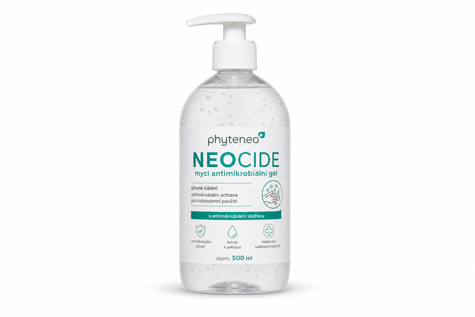 Phyteneo Neocide mycí antimikrobiální gel 500ml