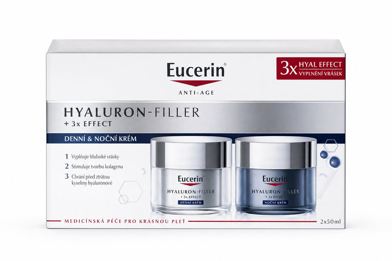 EUCERIN HYALURON-FILLER+3xEF.den+noc.kr.2x50ml