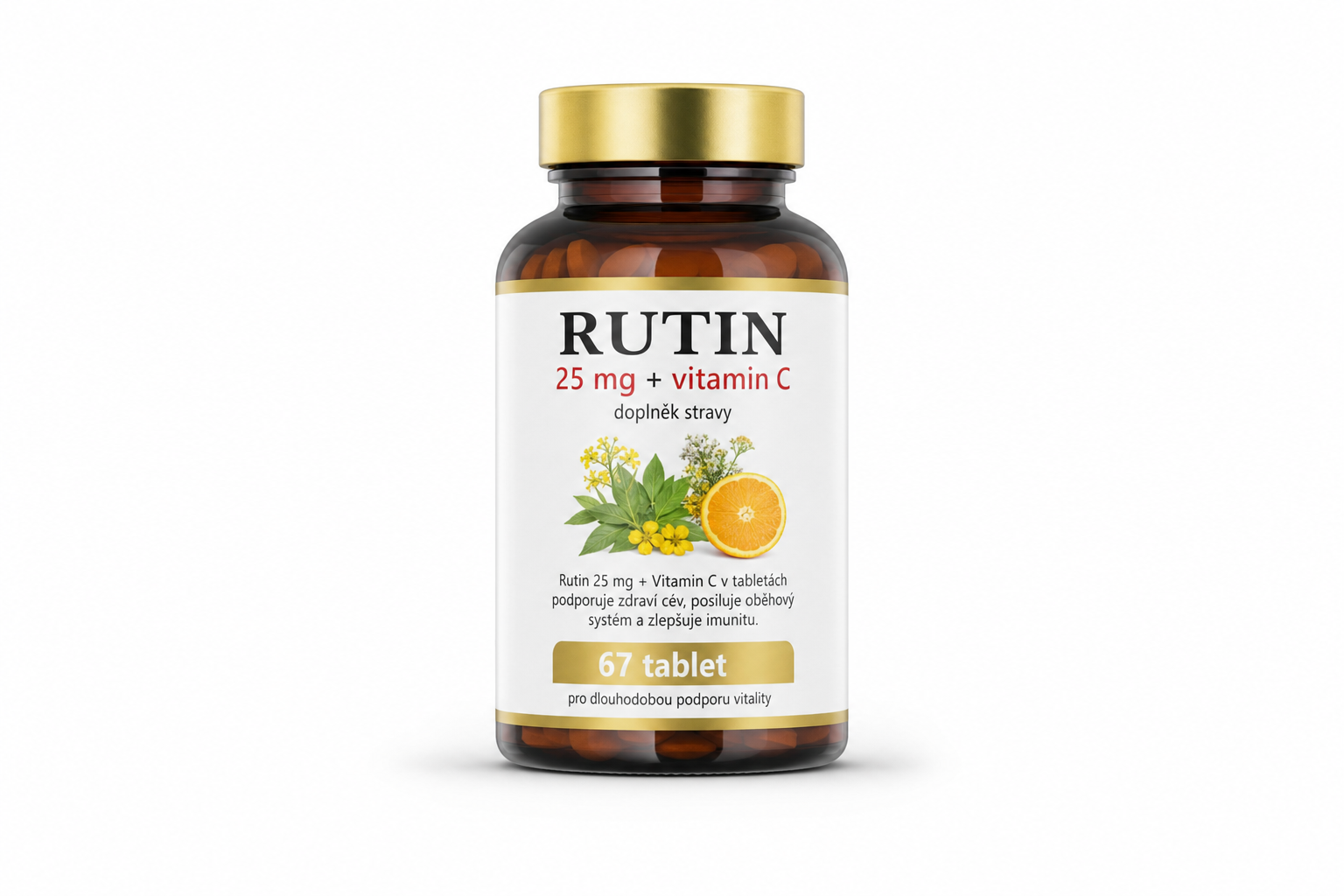 Rutin 25mg+vitamin C tbl.67