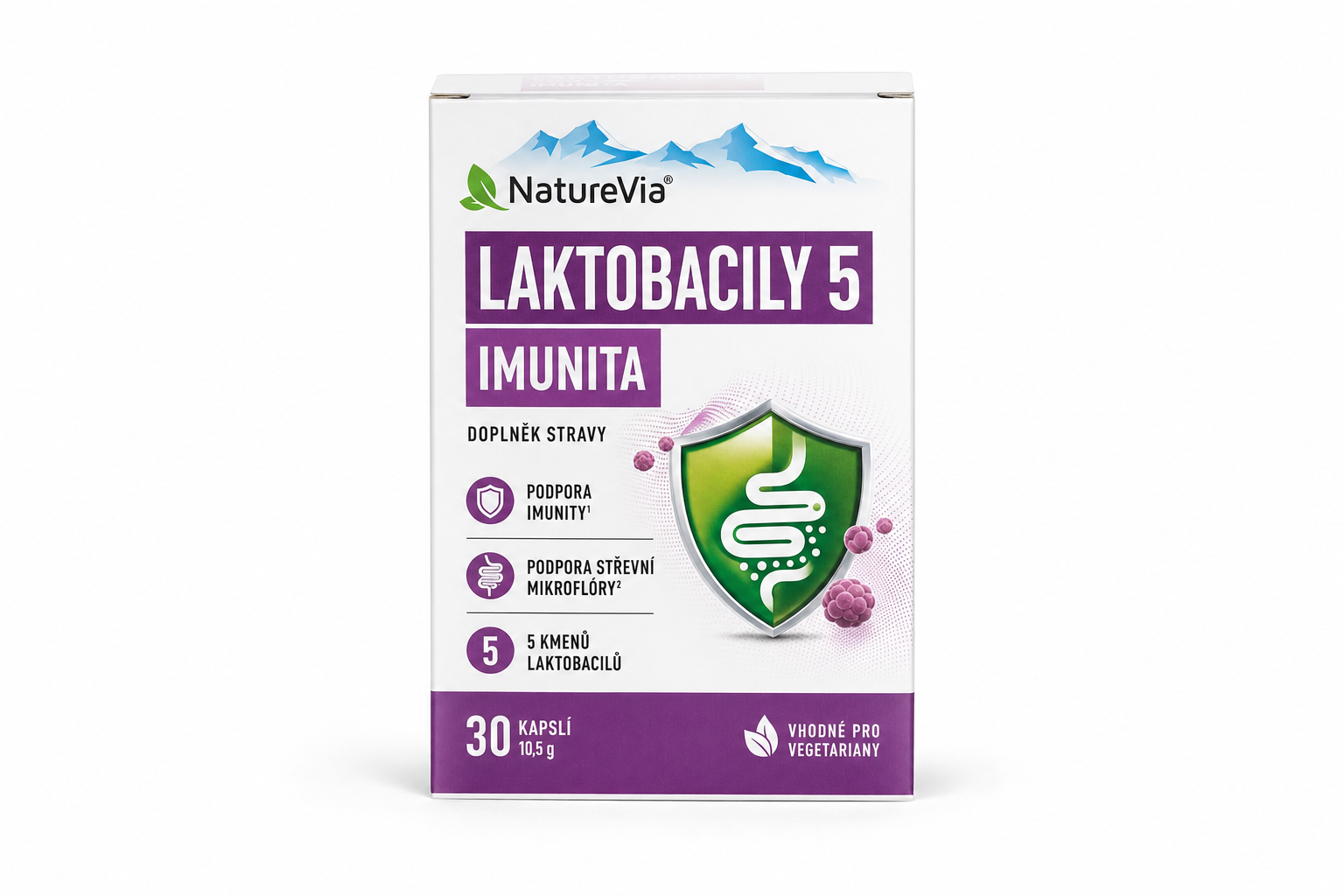 NatureVia Laktobacily 5 Imunita cps.30