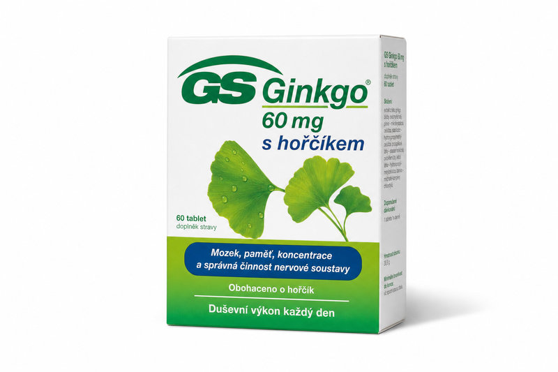 GS Ginkgo 60mg s hořčíkem tbl. 60