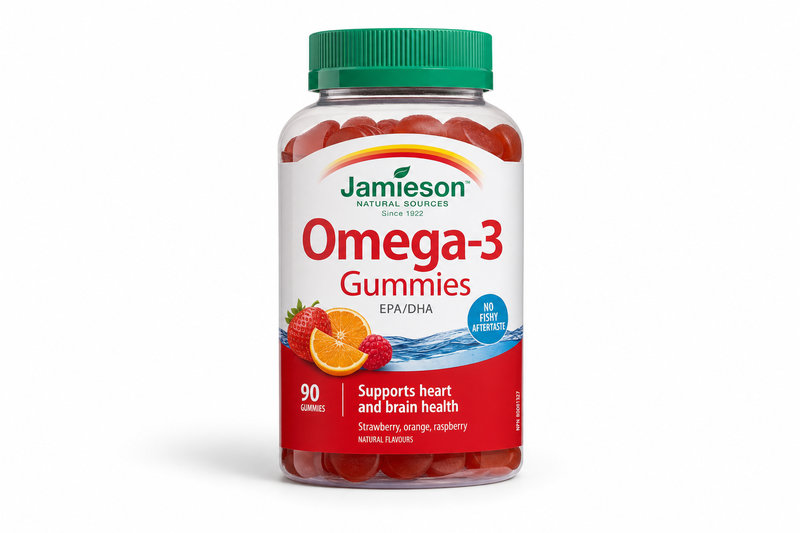 JAMIESON Omega-3 Gummies želatinové pastilky 90ks