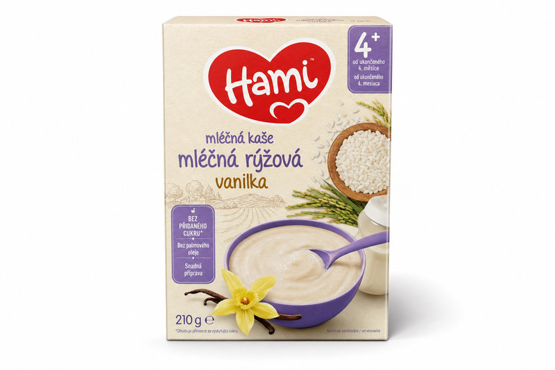 Hami kaše ml. rýžová vanilka DN 210g 4M