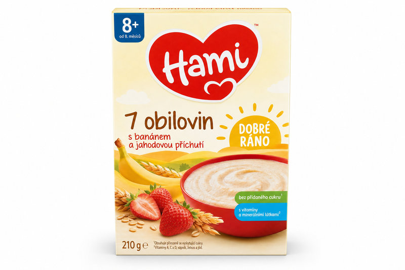 Hami kaše ml. 7obil.ban.jah.dobré ráno 210g 8M