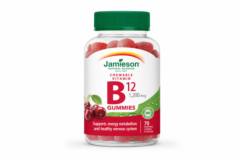 JAMIESON Vitamín B12 Gummies 1200mcg past.70