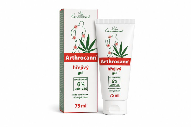 Arthrocann gel hřejivý CBD+CBG 75ml