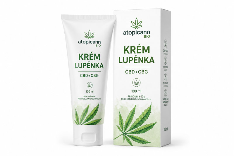Atopicann Bio krém lupénka CBD+CBG 100ml
