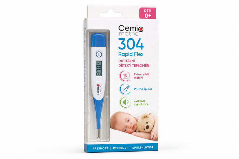 Cemio Metric 304 Rapid Flex Teploměr digit.dětský