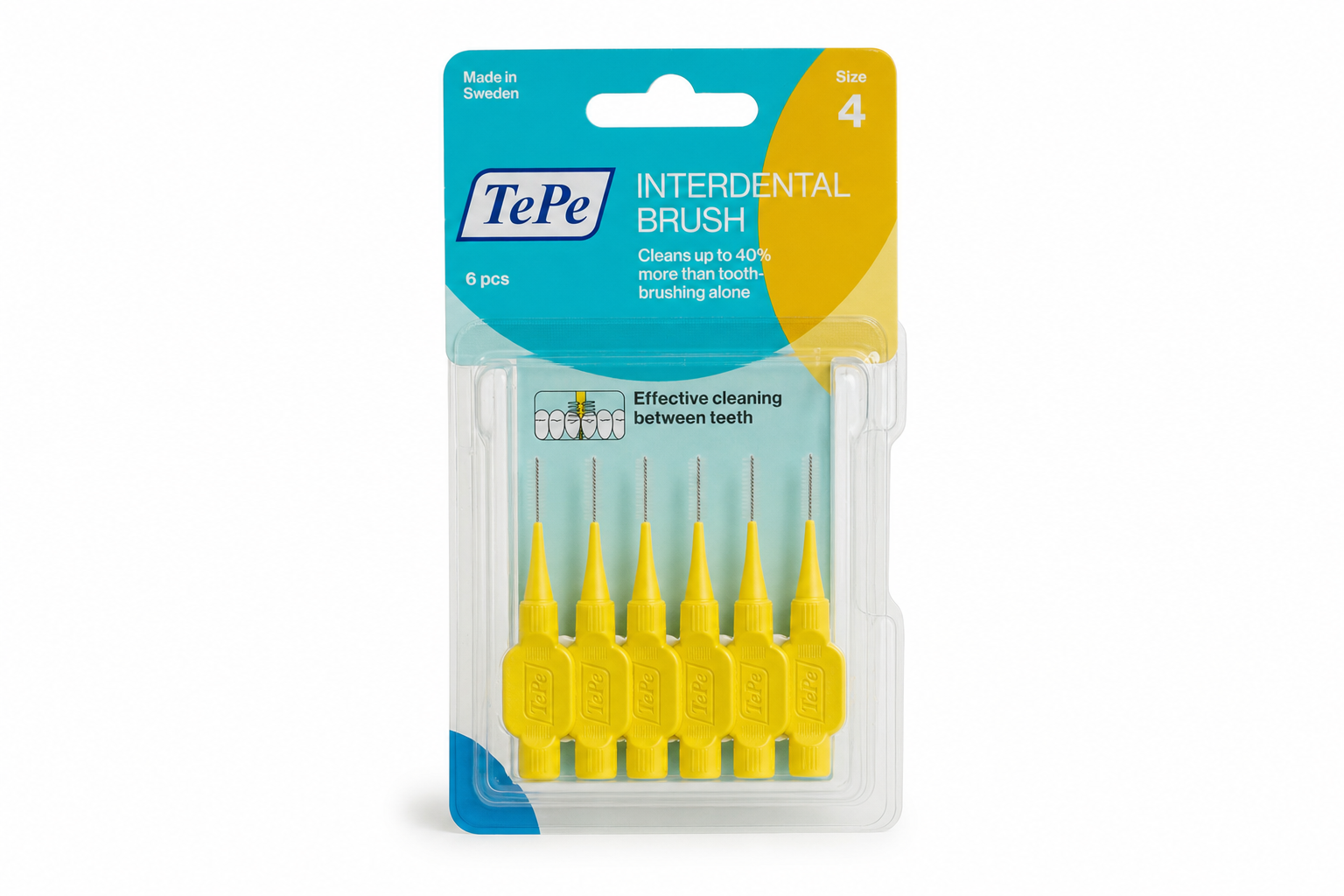 TePe mezizubní kartáčky size 4 Žluté 6ks