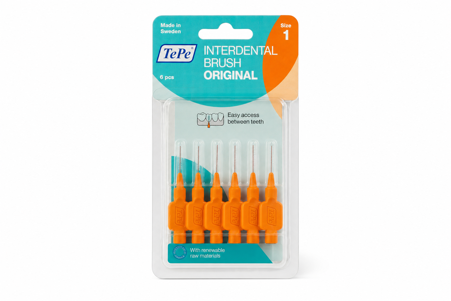 TePe mezizubní kartáčky size 1 Oranž. 6ks