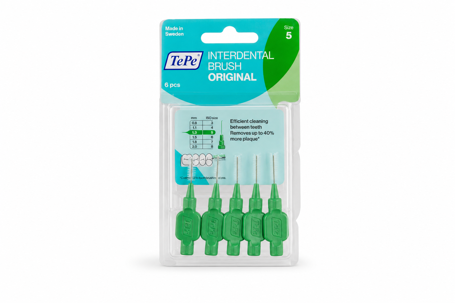 TePe mezizubní kartáčky size 5 Zelené 6ks