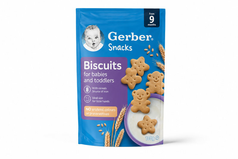 Gerber Snacks dětské sušenky 180g 9M