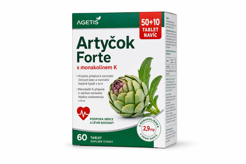 Artyčok Forte s monakolinem K tbl.50+10