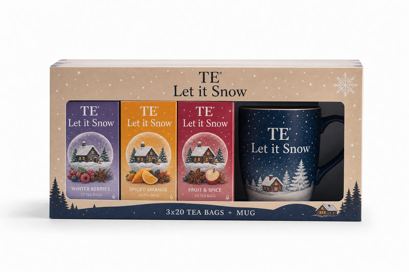 Čaj TE Let it Snow balení 3x20ks + hrnek