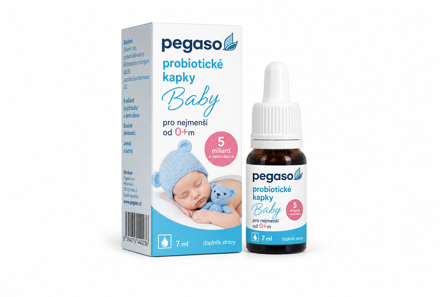 Pegaso probiotické kapky Baby pro nejmenší od 0+m 7ml