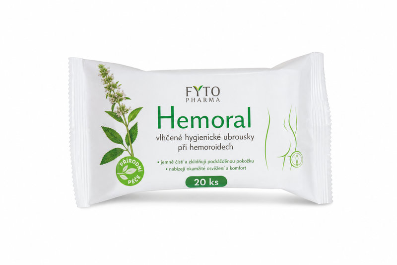 Hemoral vlhč.hyg. ubr.při hemoroidech Fytoph. 20ks