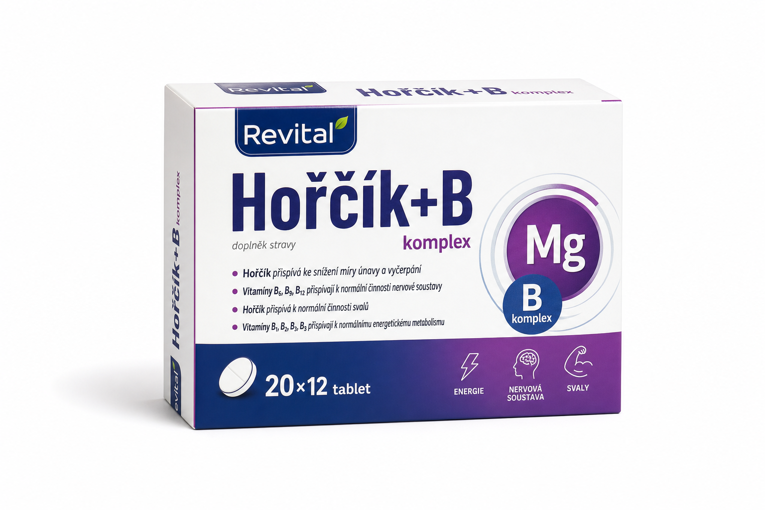 Revital Hořčík+B komplex box eff.tbl.20x12