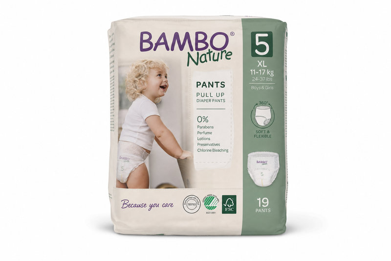 Bambo Nature Pants 5 navl.pl.k.trenin.11-17kg 19ks