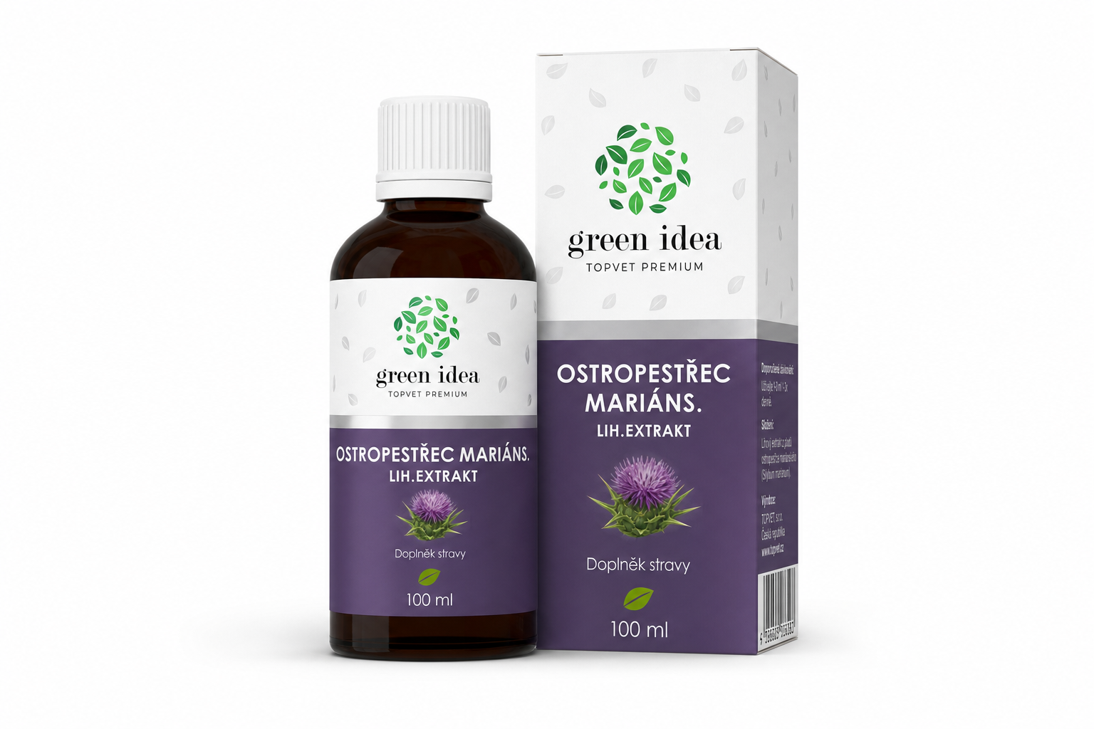 Ostropestřec mariáns. lih.extrakt 100ml Green idea