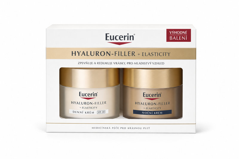 Eucerin HYALURON-FIL.+ELAST.den+noc.kr. 2 x 30ml