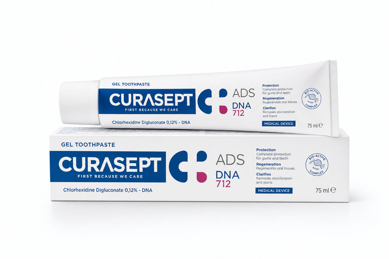 CURASEPT ADS DNA 712 Gelová zubní pasta 75ml