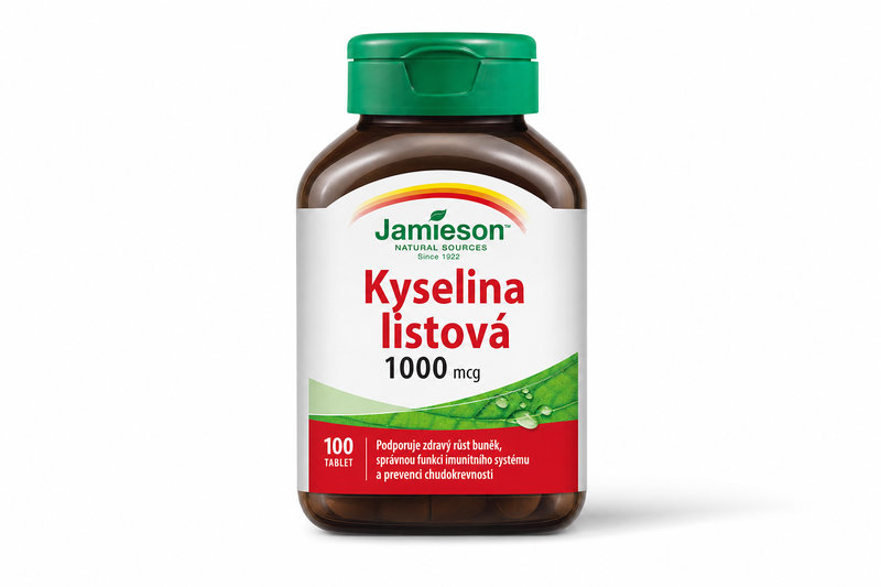 JAMIESON Kyselina listová 1000 mcg tbl. 100