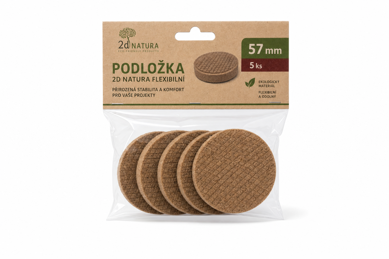 Podložka 2d Natura flexibilní 57mm 5ks