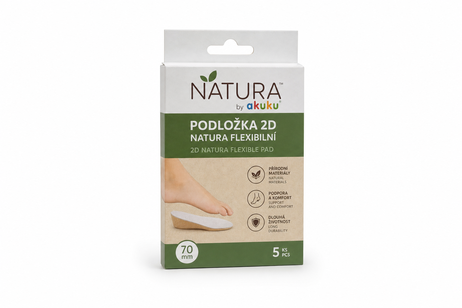 Podložka 2d Natura flexibilní 70mm 5ks