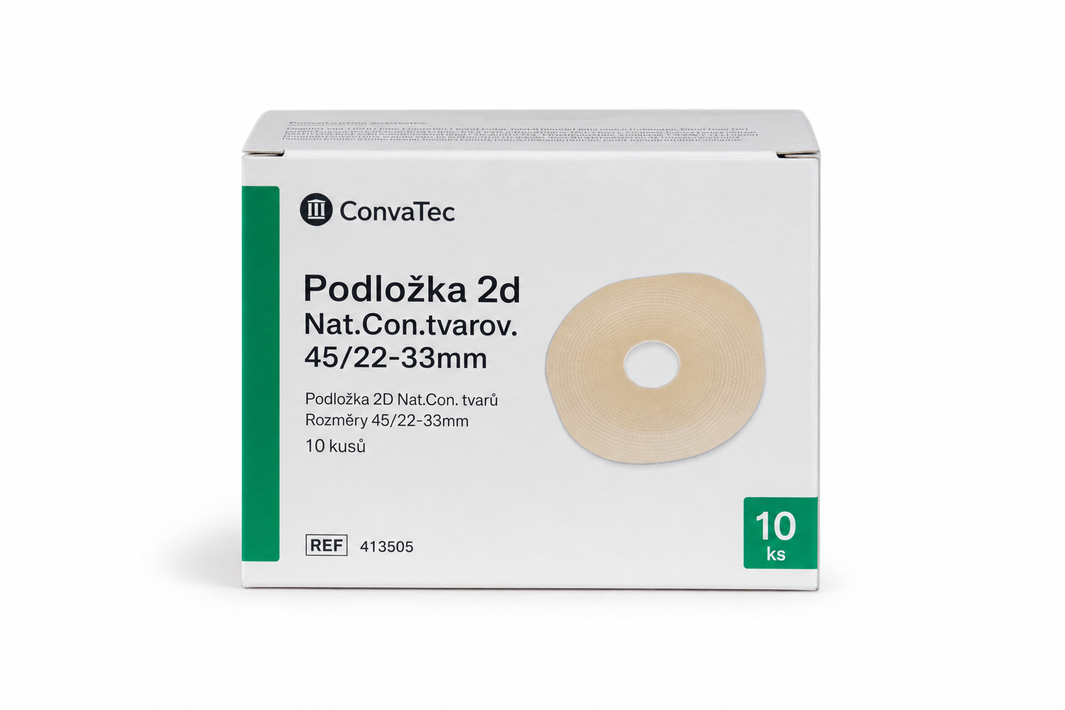 Podložka 2d Nat.Con.tvarov.45/22-33mm 10ks