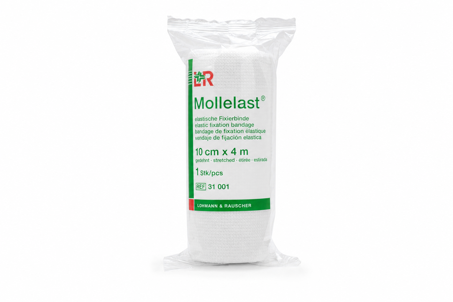 Obin.elast.fix.Mollelast 10cmx4m v celofánu 1ks