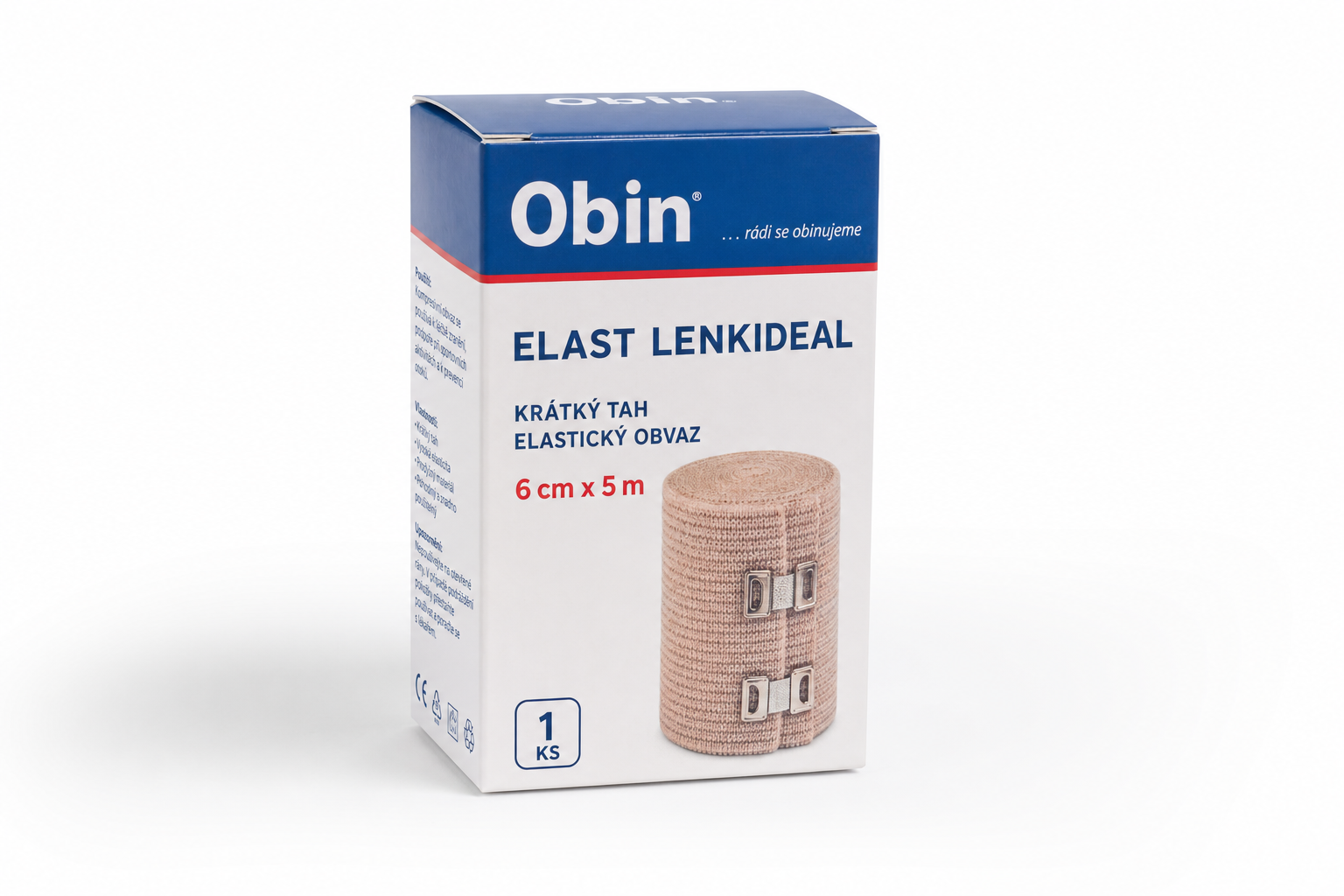 Obin. elast.Lenkideal krátký tah 6cmx5m/1ks