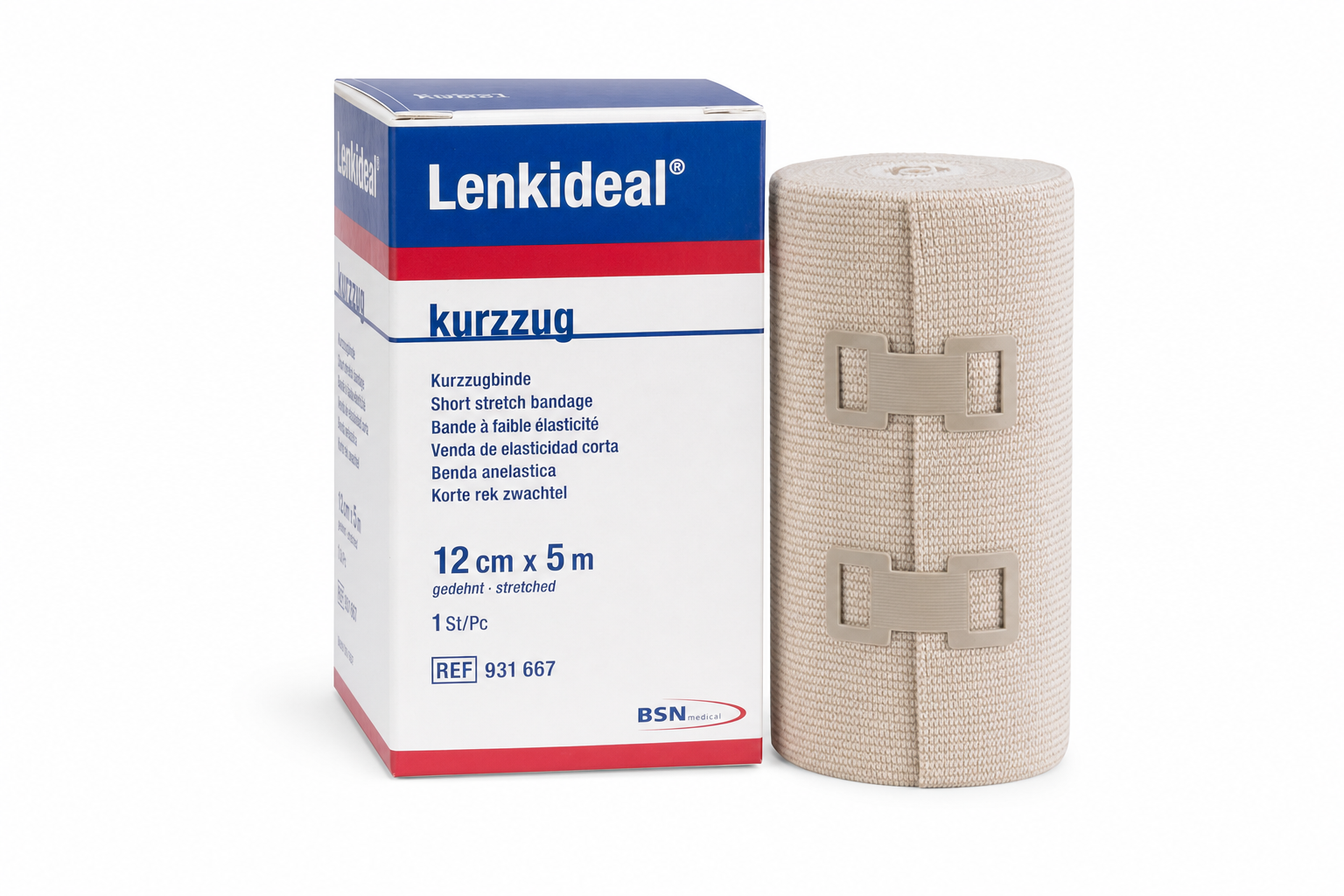 Obinadlo elast.Lenkideal krátký tah 12cmx5m/1ks
