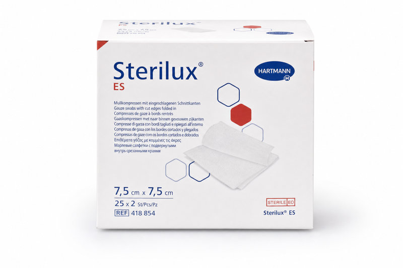 Gáza Sterilux ES steri.7,5x7,5cm 25x2ks