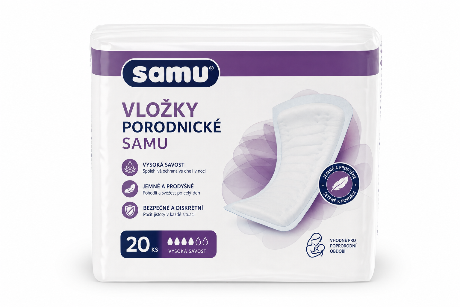 Vložky porodnické SAMU 20ks