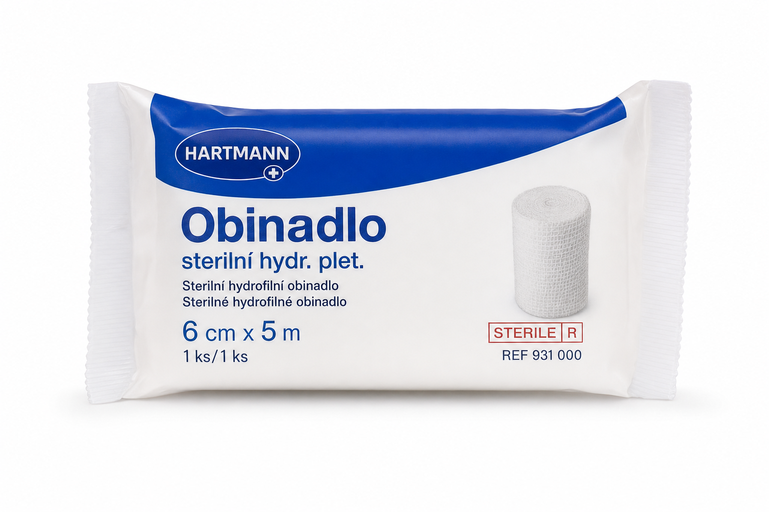 Obinadlo sterilní hydr.plet. 6cmx5m 1ks Hart.