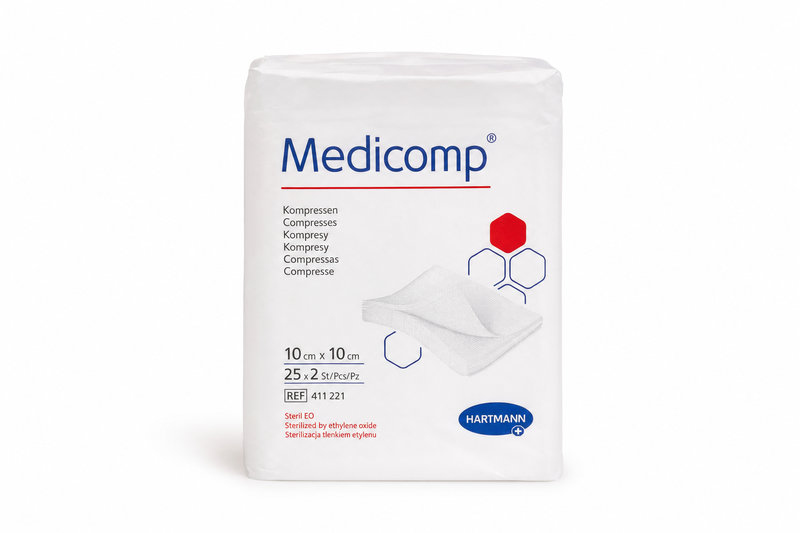 Gáza steril.kompr. 10x10 25x2ks NT MEDICOMP