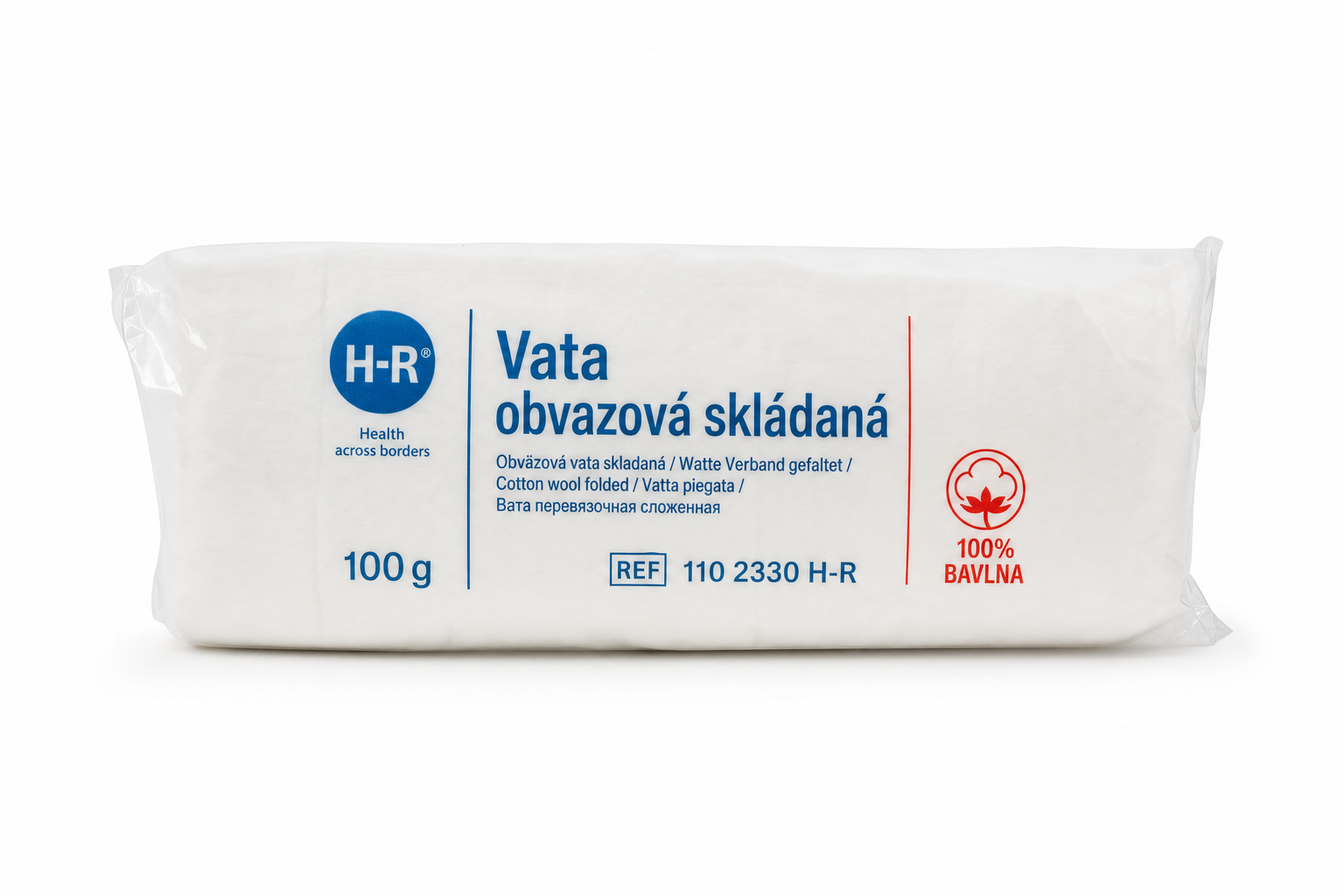 Vata obvazová skládaná 100g 1102330 H-R