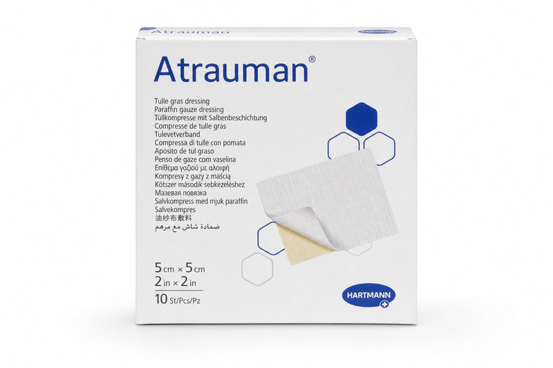 Atrauman kompresy s mastí 5x5cm 10ks