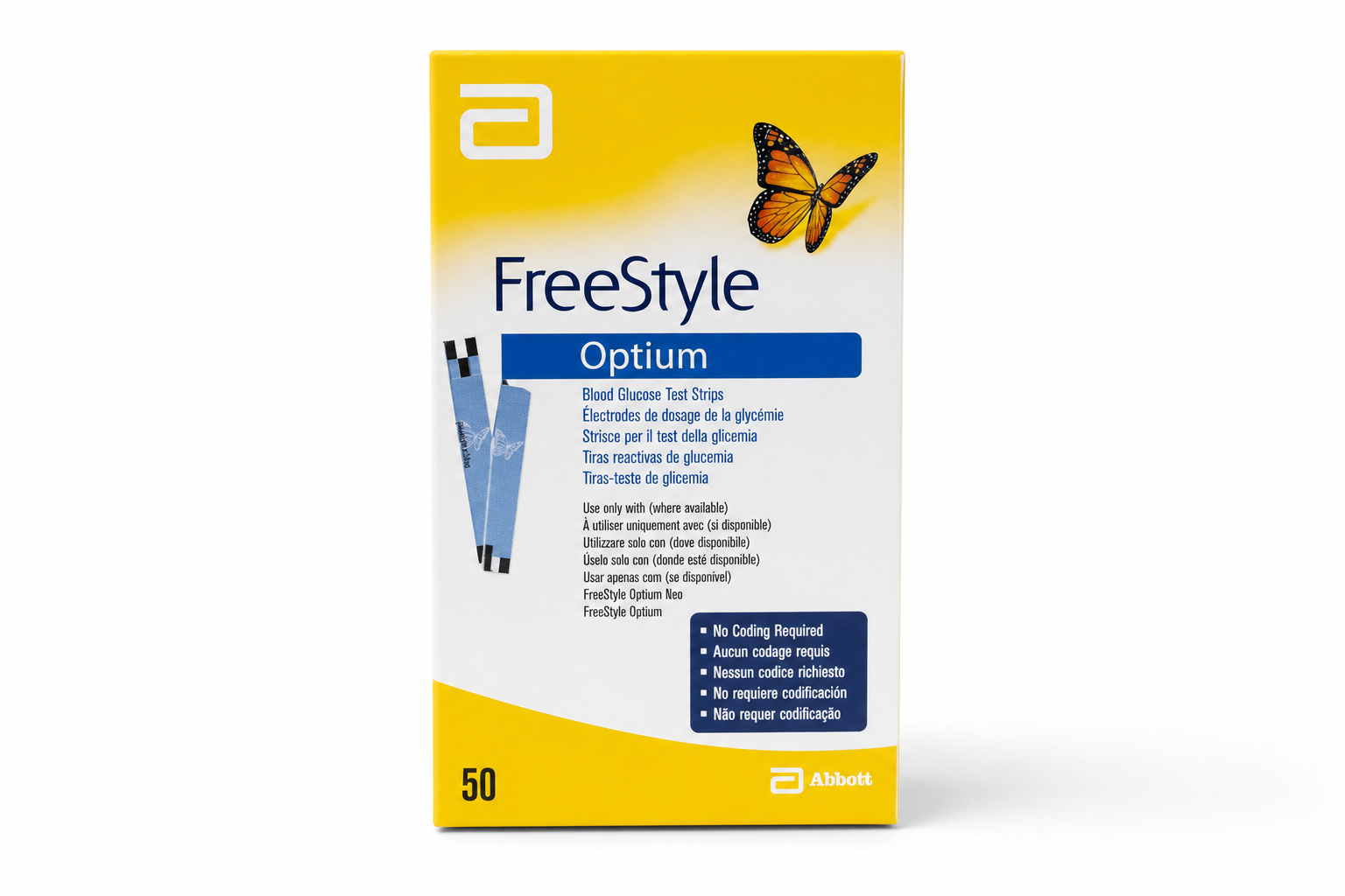 Proužky test.Freestyle Optium 50ks