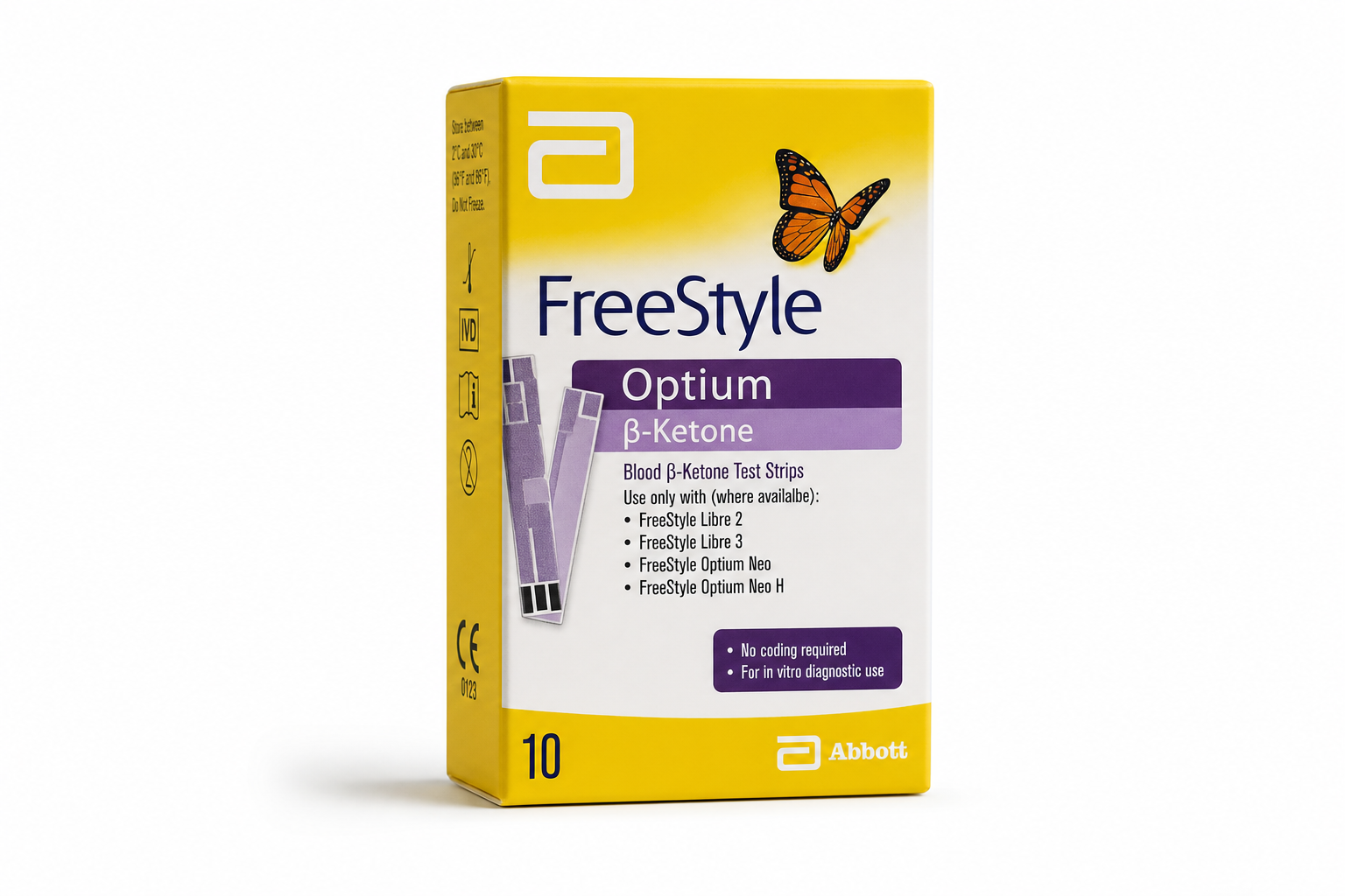 Proužky test.Freestyle Optium Beta Ketone 10ks
