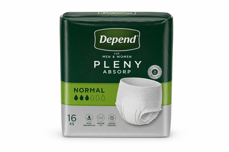 Depend pleny absorp. Normal 16 ks