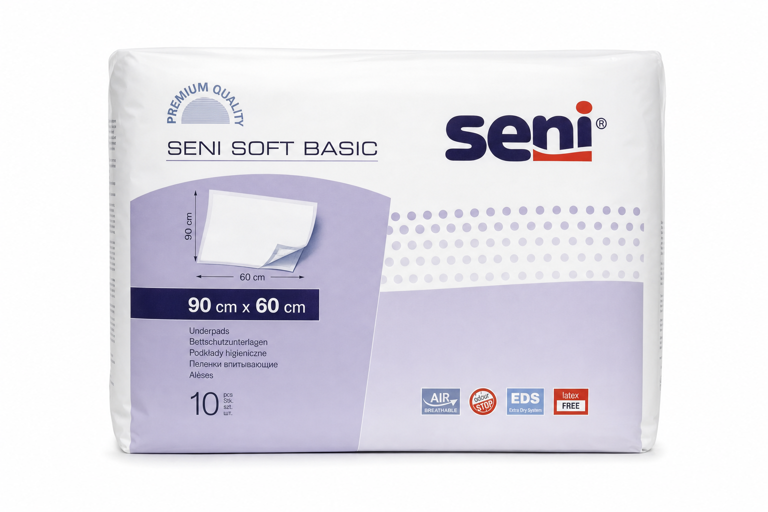 Seni Soft BASIC 90 x 60 cm 10ks podl. absorp.