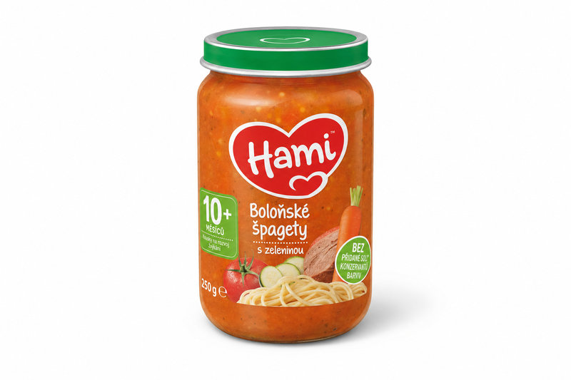 HAMI příkrm boloňské špagety 250g 10M