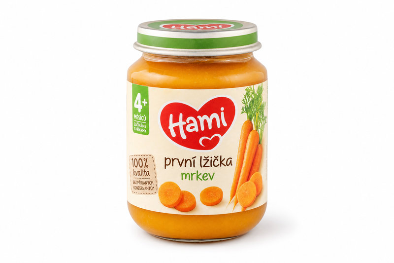HAMI první lžička mrkev 125g/4m