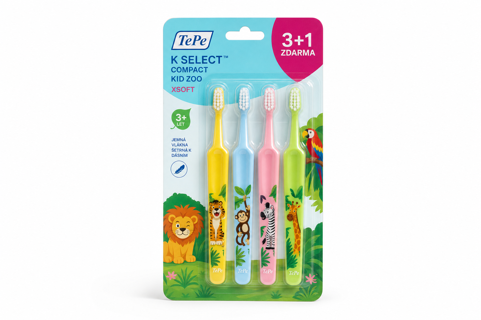 TePe K Select Comp.Kid ZOO Xsoft 3+1 ZDARMA