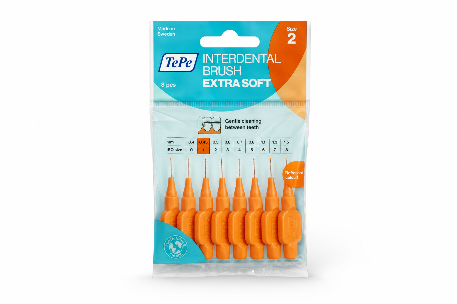 TePe MK 0,45 interd.oranžový 8ks G2